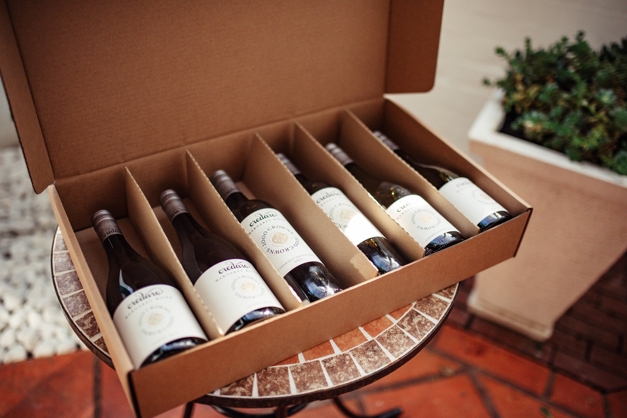 Case of 6 wines, 4 x per year